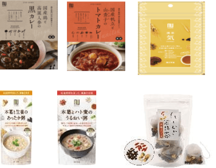 「ゆる薬膳」レトルトカレー・レトルトお粥・薬膳茶