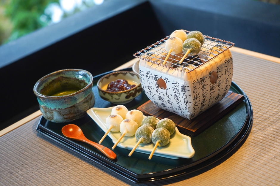 eXcafe一番人気の「ほくほく、お団子セット」