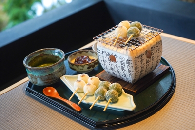 eXcafe一番人気の「ほくほく、お団子セット」
