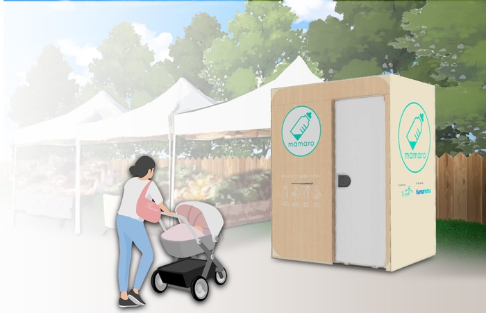 屋外用ベビーケアルームmamaro 設置イメージ