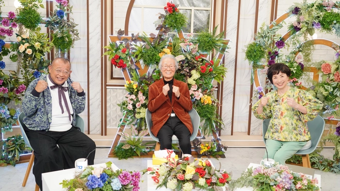 最後は3人でポーズ!