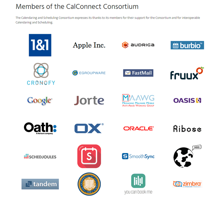 Members of the Calconnect Consortium
