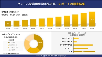 ウェーハ洗浄用化学薬品市場の収益予測と地域別シェア