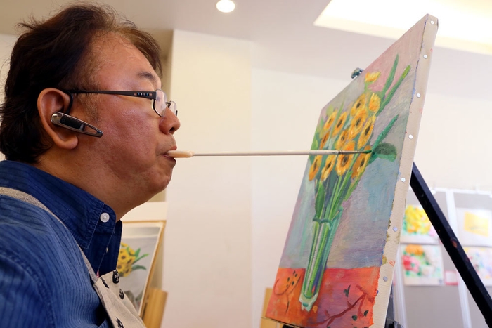 実演画家 梅宮 俊明