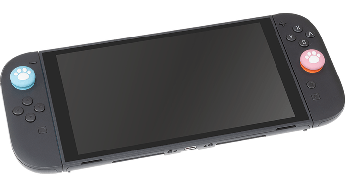 『CYBER・アナログスティックカバー ねこにゃん プラス(Switch2 Joy-Con2用)』装着イメージ