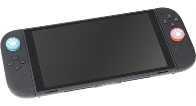 『CYBER・アナログスティックカバー ねこにゃん プラス(Switch2 Joy-Con2用)』装着イメージ