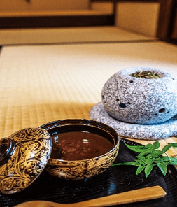 伊勢ほうじ茶ぜんざい