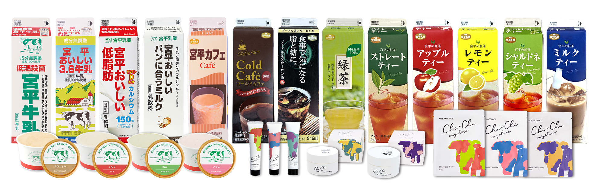 2025年 宮平乳業商品ラインナップ