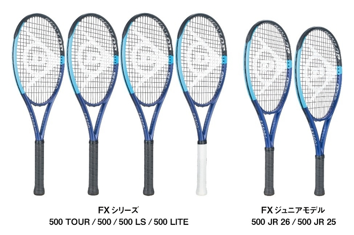 飛びとパワーを追求したダンロップテニスラケットNEW「FX」シリーズ6