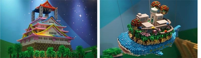 阪急三番街「HANKYU BRICK MUSEUM」に 公募イラスト20作品をモチーフとして1つの街に融合した 全長7mの巨大ジオラマ「未来のOSAKA」が8月2日（金）12時に登場
