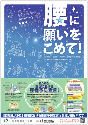 「2023 職場における腰痛予防宣言!」ポスター