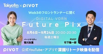 TOKYO FM『DIGITAL VORN Future Pix』 「Web3のフロントランナーに聞く」を8週連続で実施