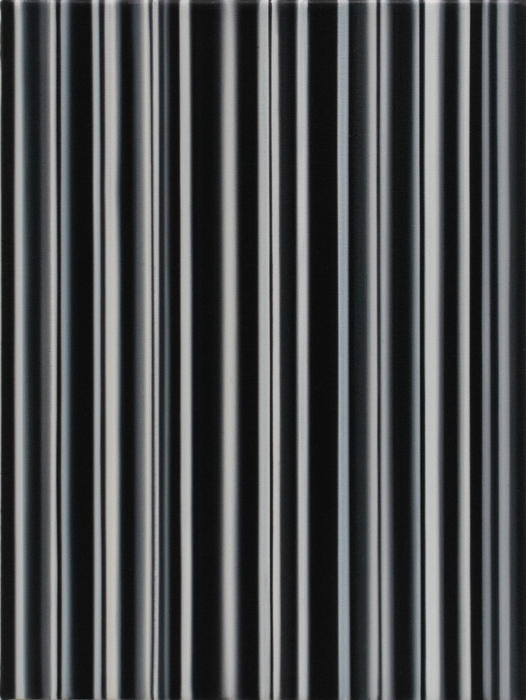 コーネーリア・トムセン「Stripes Nr. 121」」(2018)/40.5×30.5cm/Oil on canvas