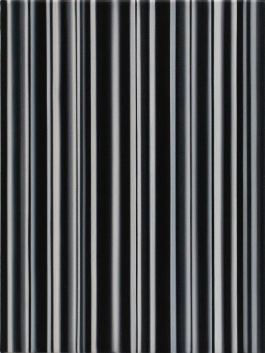 コーネーリア・トムセン「Stripes Nr. 121」」(2018)/40.5×30.5cm/Oil on canvas