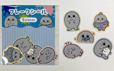 コレクション心をくすぐる、様々なポーズのキャラクターフレークシール