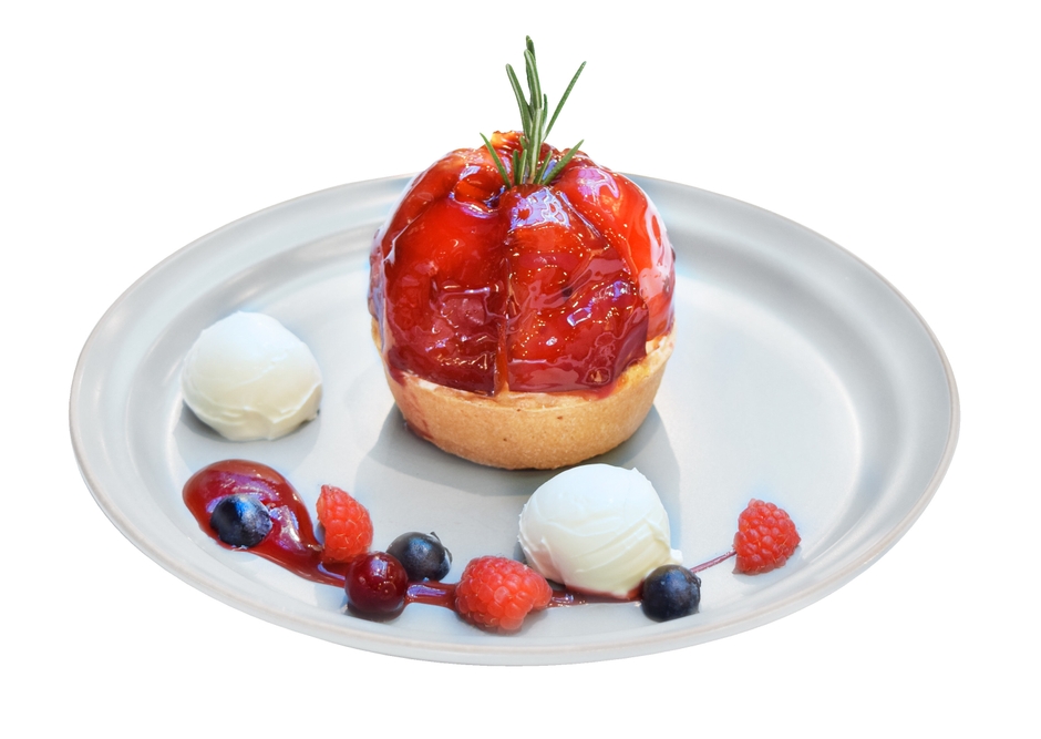 真っ赤なりんごのタルト