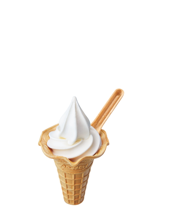 ソフトクリームバニラ コーン イメージ画像