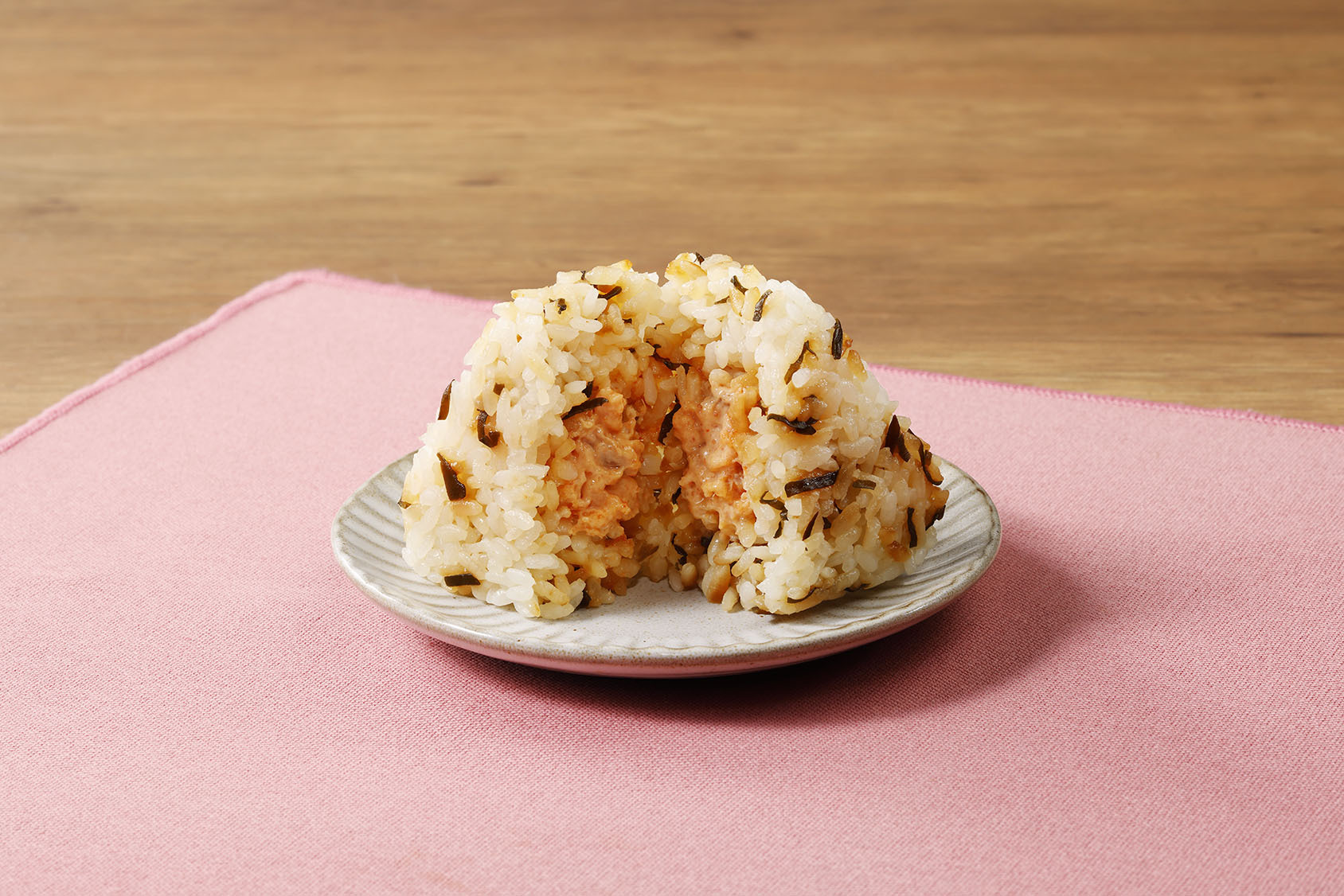 塩こんぶごはんと明太ツナマヨネーズ