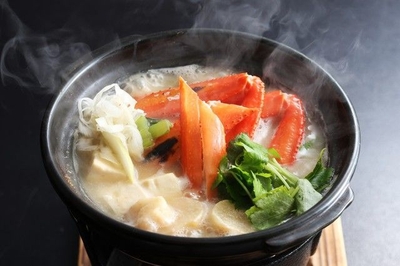 期間限定 朝食香住ガニ入り味噌汁