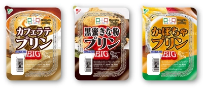 “もっちり”食感の卵不使用BIGプリンより秋冬向け3種 ＜カフェラテ・黒蜜きな粉・かぼちゃ＞を新発売