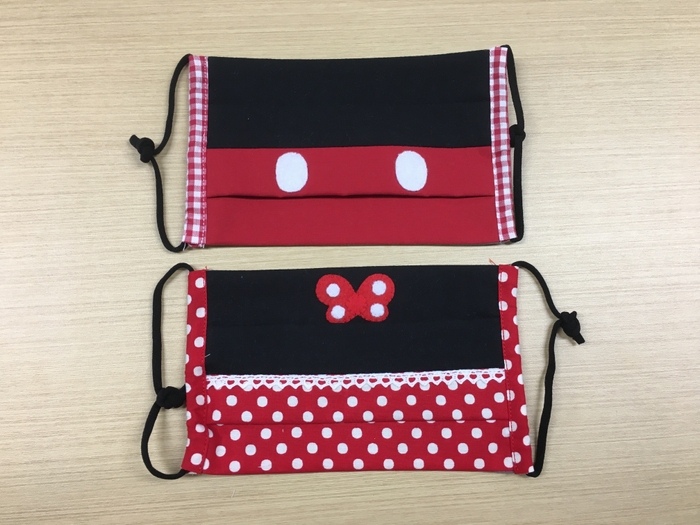 ミッキー&ミニーのマスク