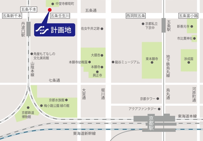 中堂町壬生川町　地図