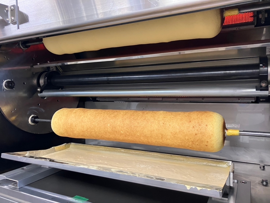 バームクーヘンの焼成