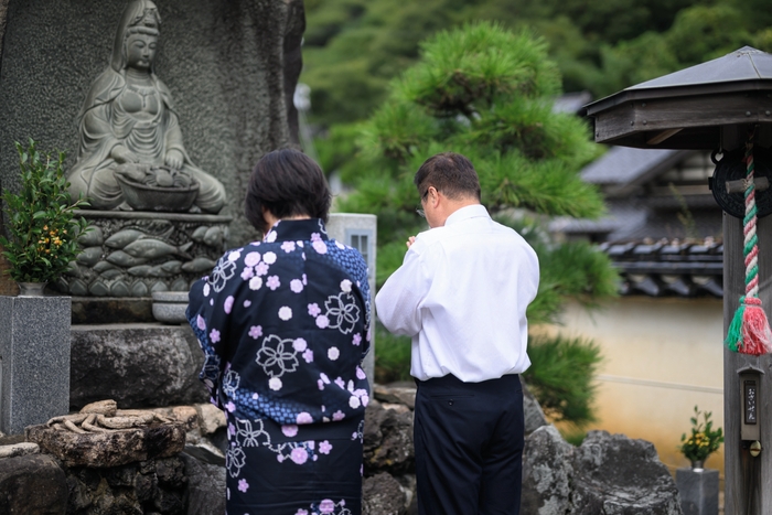 魚籃観音に感謝のお参り