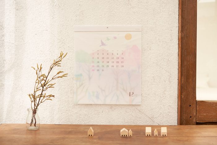 【リプラグ】glassine paper Calendar "satoyama"(グラシンペーパーカレンダー“さとやま”)