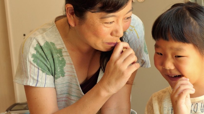 サトウキビの生かじり体験