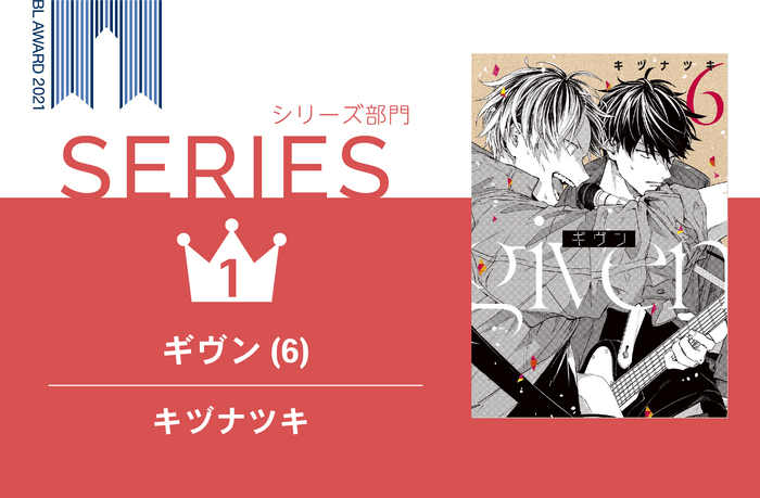 BESTシリーズ1位『ギヴン(6)』キヅナツキ