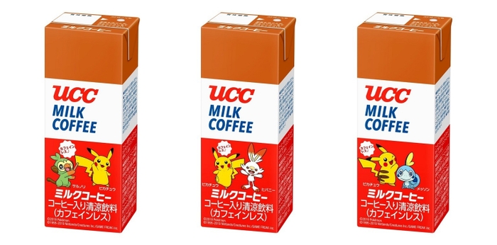 『UCC ミルクコーヒー ポケモン AB200ml』全3種類