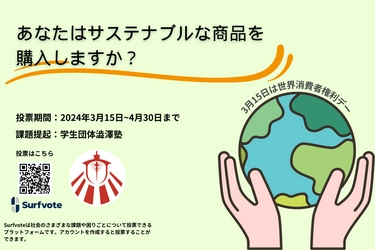 【3月15日は世界消費者権利デー！】あなたはサステナブルな商品を購入しますか？