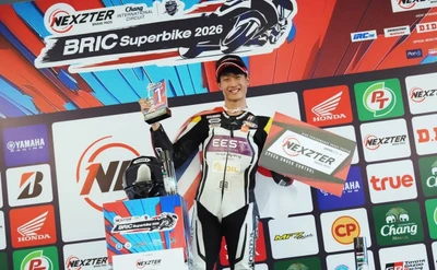 日本人初、18歳・中川豪優がタイ最高峰ロードレースで 強豪ワークス勢を撃破、雨中の逆転劇で総合優勝