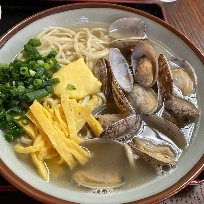 沖縄そば：あさり＆バター