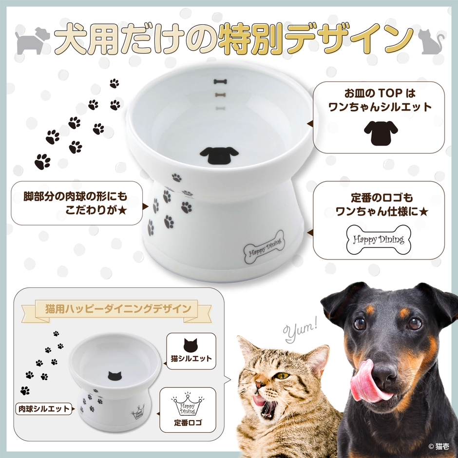 猫壱の犬用食器だけの特別デザイン
