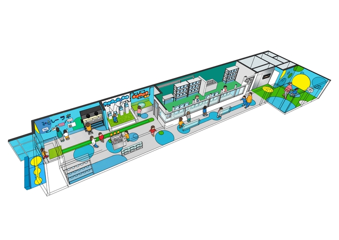 「みとしーラボ」施設の全体パース図