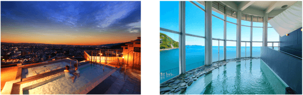 大阪府 箕面観光ホテル 【天空湯屋】 静岡県 水葉亭 【森羅の湯】