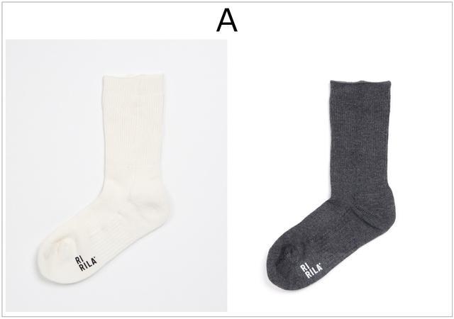 A:ホワイト&チャコールグレー