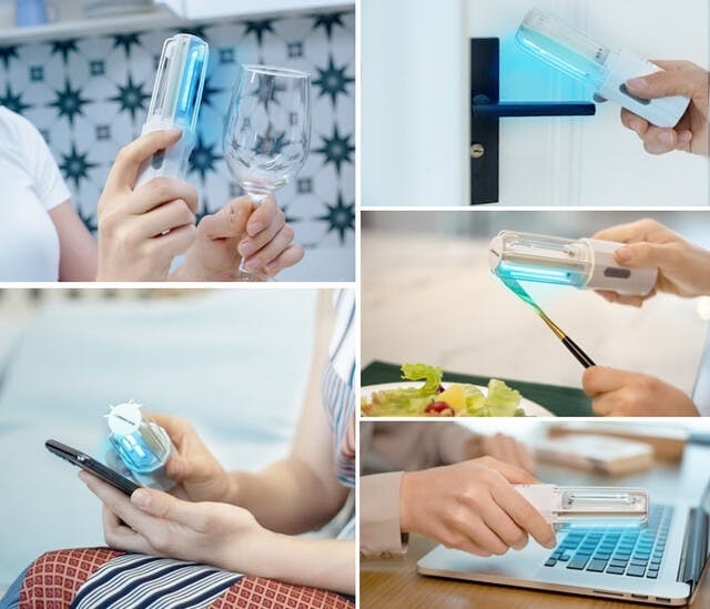 ハンドモードで小物除菌