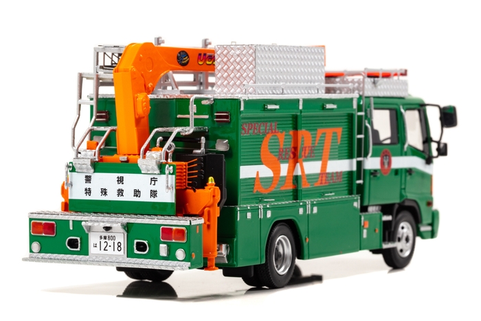 RAI'S 1/43 日野 レンジャー 2017 警視庁警備部特殊救助隊特型機動救助車両(SRT):右後