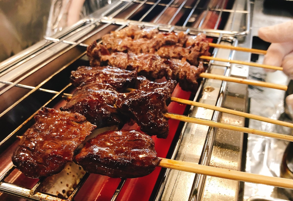 黒毛牛串焼き