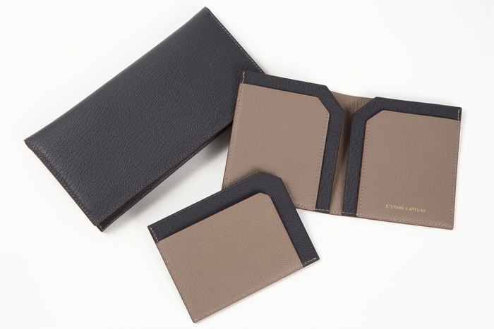 セパレート型ウォレット　クールグレー＆ウォームグレー