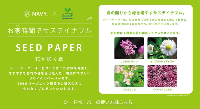 花が咲く紙 (シードペーパー(R))