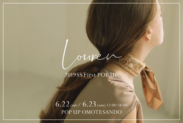 インスタ発のアパレルブランド『louren(ローレン)』　 表参道でポップアップショップを6月22日(土)～23日(日)開催！