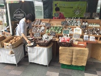 有機野菜の「ビオ・マルシェの宅配」、 JR博多駅前広場で開催の 「博多FARMERS' MARKET」に出店