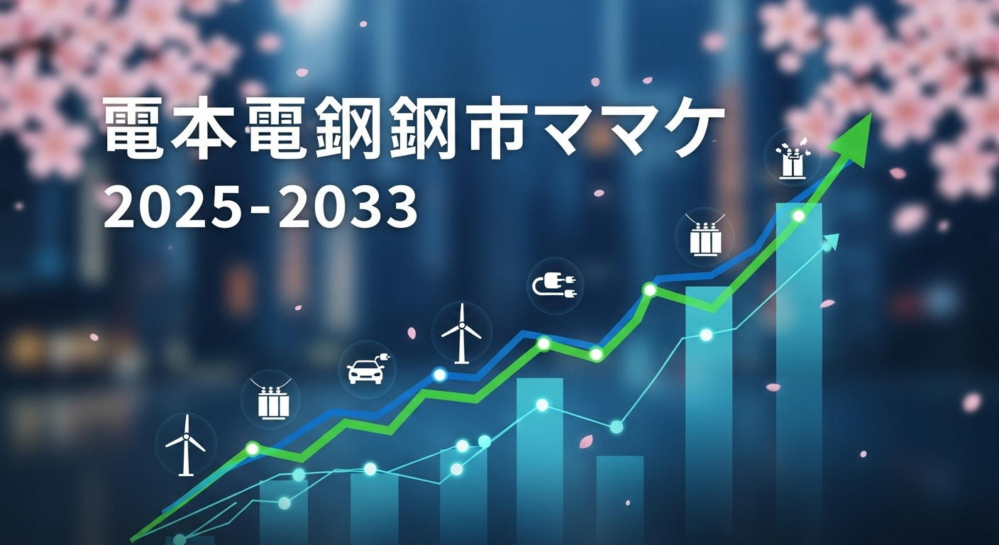 日本の電磁鋼板市場は堅調な成長が見込まれ、2033年には年平均成長率6.4%で43億4,990万米ドルに達すると予測