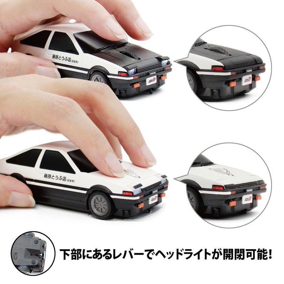 無線マウス トヨタ スプリンタートレノ AE86 『頭文字D』藤原とうふ店(自家用)仕様