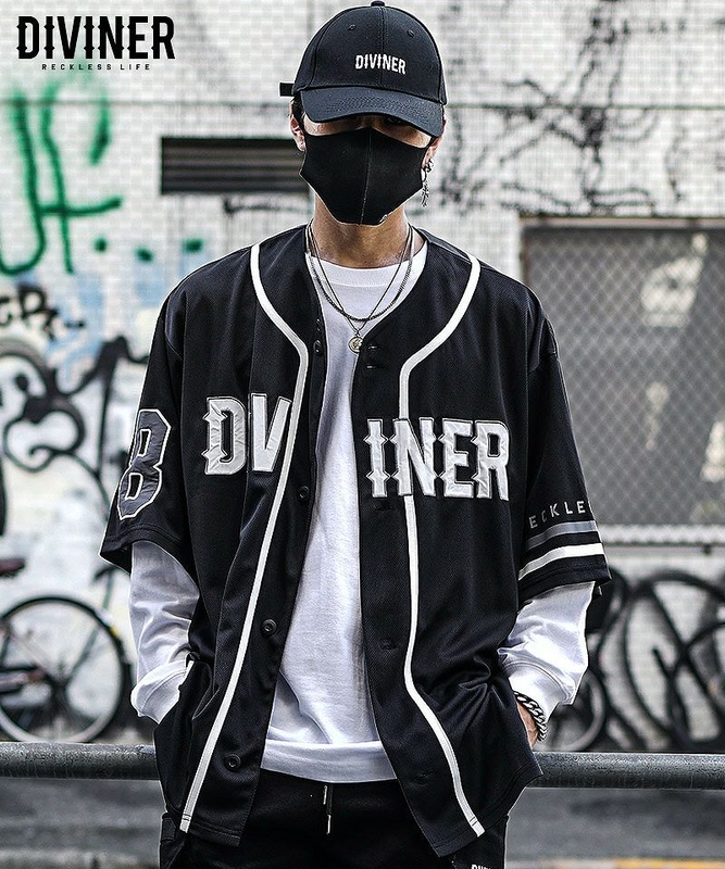 Baseball shirt (ブラック)