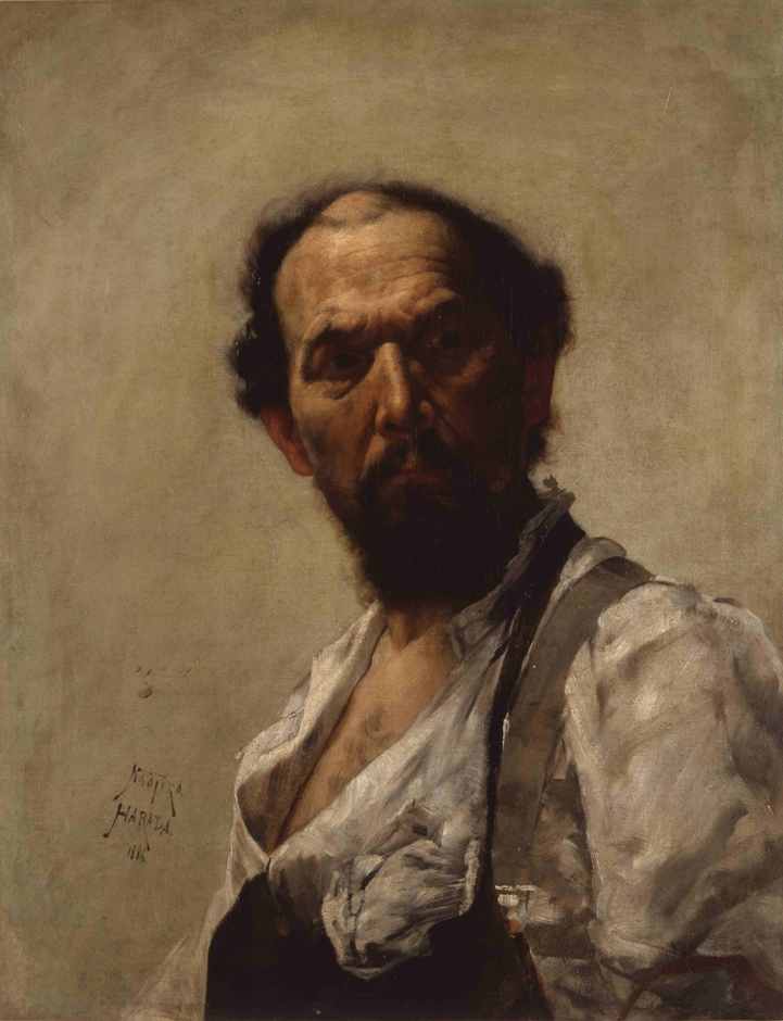 原田直次郎「靴屋の親爺」東京藝術大学蔵